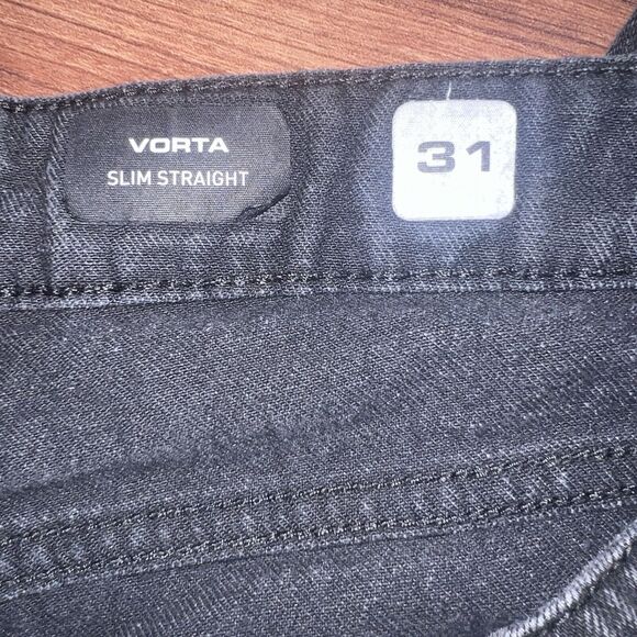 Volcom Vorta Slim Straight True To This Black Jeans Sz 31 Grunge Skater Biker - Picture 9 of 10